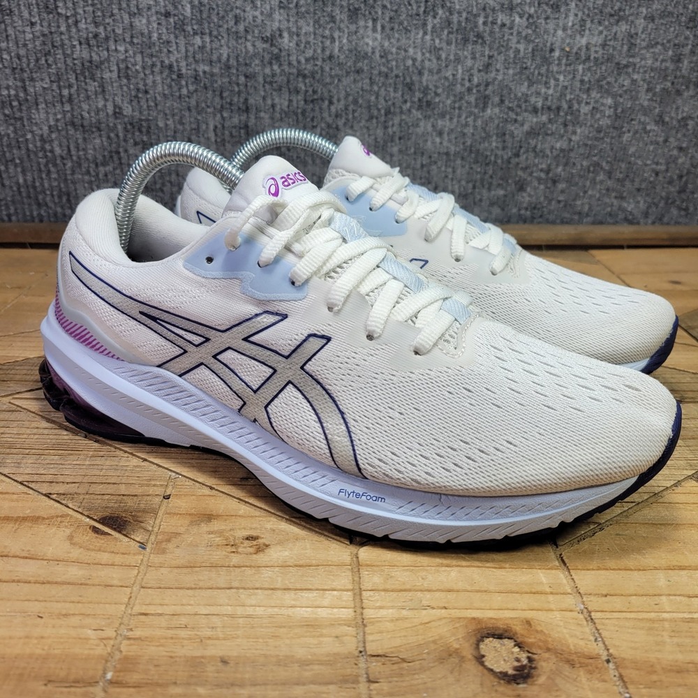 Asics GT-1000 11 Womens 10 Shoes White Running Sneaker 1012B197 Walking Gym